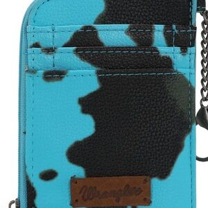 Wrangler Turquoise and Black Card Case